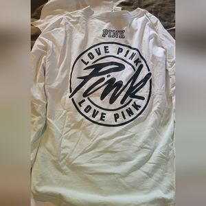 Victoria secret pink long sleeve ombre shirt size medium
